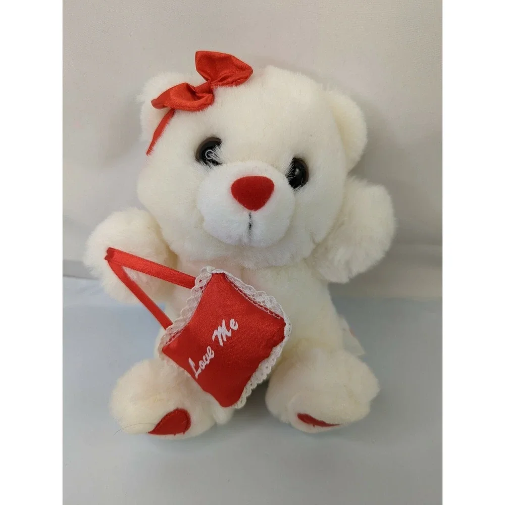 Fairview White Bear Plush 8 Inch Love Me Pillow Stuffed Animal Toy‎
